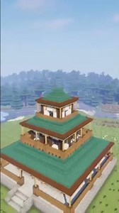 Building a Dojo in Minecraft tutorial timelapse