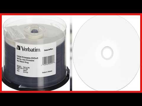 Verbatim 50-Pack DVD+R Inkjet Printable Discs: Reliable Storage with Stunning Print Quality