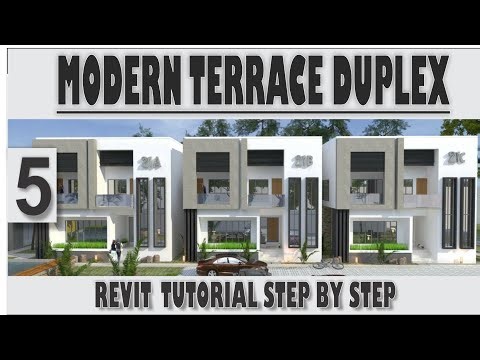 MODERN TERRACE DUPLEX REVIT TUTORIAL ELEVATION FOCUSES