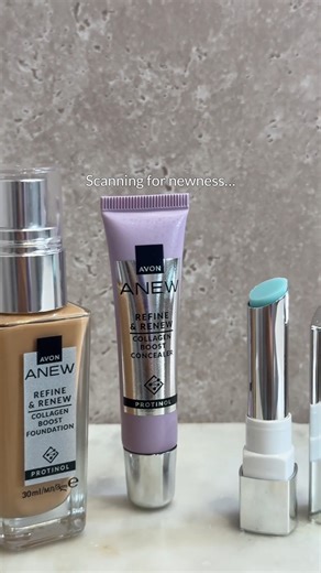 ✨ A new level of make-up proven to refine and renew ✨ Level up your routine with make-up designed to refine and renew. Unlock skin's full potential with our new ANEW make-up line, powered by collagen-boosting Protinol™. Innovative formulas powered by skin science for clinically proven and visible results. 🧪🥼 | Avon Worldwide