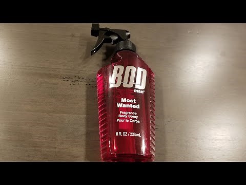 Bod Man Most Wanted Fragrance Body Spray Men's Fragrance Product Review