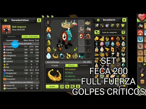 [DofusTouch] Feca Set lvl 200 Full Strength and Critical Hits
