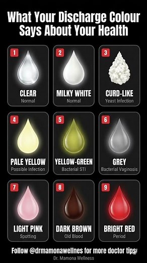 Vaginal Discharge Colours Explained 🚨 What’s Normal & What’s Not