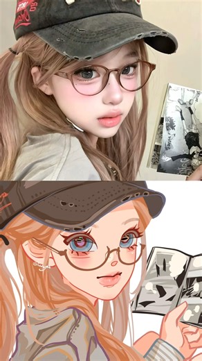 Drawing This Photo in Anime Style ✏️✨ #art #anime