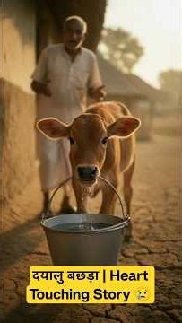 Cow Calf saves fish, farmer amazed 😢 Kindness Story #trending #shortsfeed #shorts #youtubeshorts