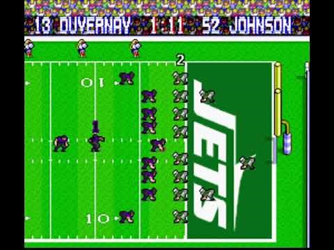 Tecmo Super Bowl (2022 Rom Hack) Season Mode Gameplay - Part 1 Intro & Vs. Jets
