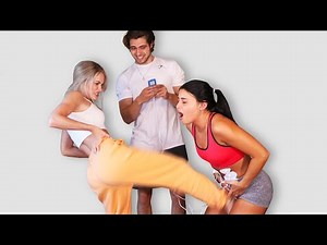 Girls experience being guys (PAINFUL kicked in balls simulator)