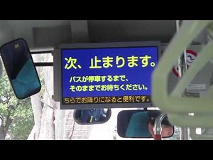神奈中バスお202(日野ポンチョ・アヒルバス)の降車ボタンを押してみた