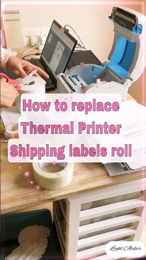 How to install replace 6x4 shipping labels for Thermal Printer Zebra Brother Royal Mail FedEx UPS