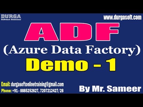 ADF (Azure Data Factory) tutorials || Demo - 1 || by Mr. Sameer On 18-07-2023 @8AM IST