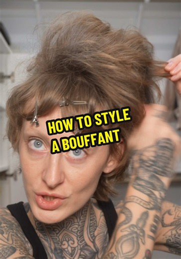 How to Style a Bouffant: Short Hair Vintage Bouffant Tutorial