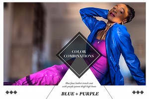 Can you wear purple with blue? - AvenueSixty