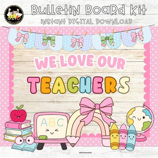 Teacher Appreciation Week Bulletin Board Kit | Classroom Decor | Thank You Teachers Banner - Etsy