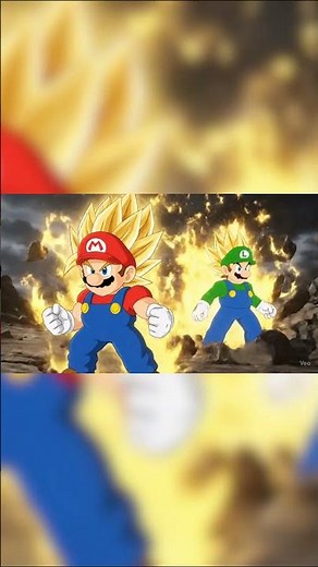 Super Saiyan Mario and Luigi From Galaxy Movie