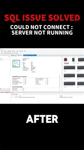 Could not connect sql server not running #shortsfeed #shorts #trendingshorts #sql