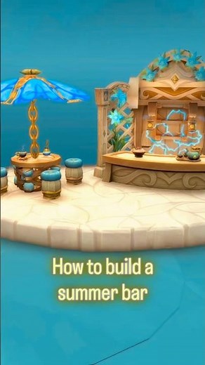 How to build a summer bar in #wowhousing #worldofwarcraft #wowhousingideas