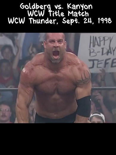 Goldberg vs. Kanyon WCW Title Match (1998) 🔥 Full Dominance on WCW Thunder #Shorts