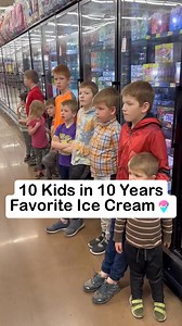 The flavors they can’t resist! 🍦👧👦 #10kids #largefamily #icecream | 10kidsin10years