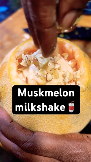 Muskmelon milkshake🥤#shorts #youtubeshorts #shots #milkshake#ytshorts #juice #summer #explore #food