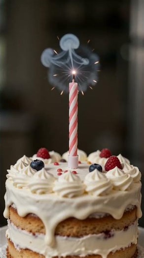 Cat Birthday: candles, cake, and a “gas” disaster (Animation)