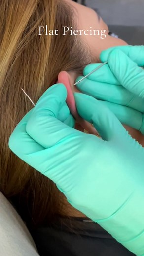 #flatpiercing #earpiercing #bodypiercing #mayumipiercing
