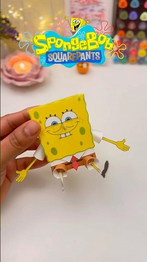 DIY SpongeBob Paper Craft 🧽 | So Cute & Easy!