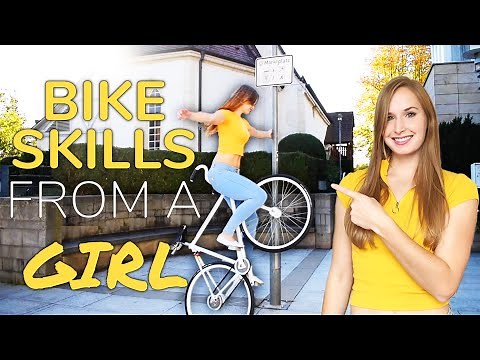 Bike SKILLS from a GIRL - with FAILS 🤭