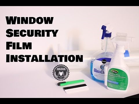 Window Security Film Installation