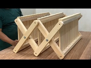 Easiest Woodworking Project For Beginners - Build Smart 3 Tier Folding Shoe Rack For Narrow Spaces