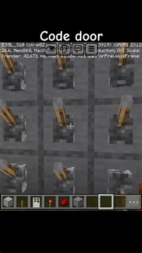 minecraft code door #minecraft #shorts