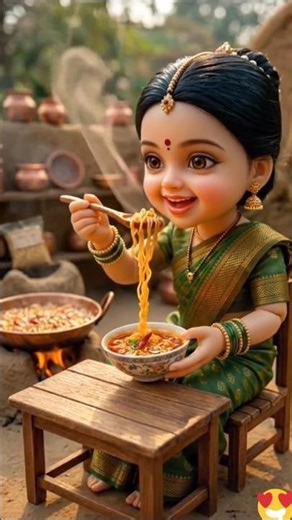 spicy AI Soupy Noodles | Slurp Sounds Only | No Music 🍜🔊#shorts