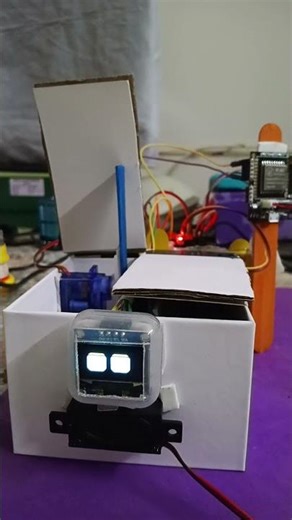 Smart trash bin using Vc-02 module and arduino nano