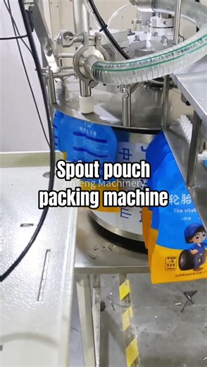 Semi automatic spout pouch packing machine pouch filling capping machine #pouchpackingmachine