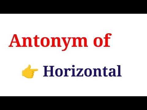 What is the antonym of horizontal || horizontal এর বিপরীত শব্দ কি || Opposite word of horizontal