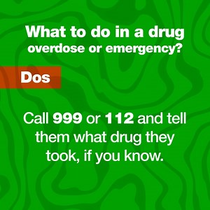 6.1K views · 15 reactions | A drug overdose is when you have too much of a drug for your body to handle. Knowing the signs of drug overdose/emergency and getting medical help could save a life. Get more info on drug emergencies and support at: https://bit.ly/4c3zbEt | HSE Ireland | Facebook
