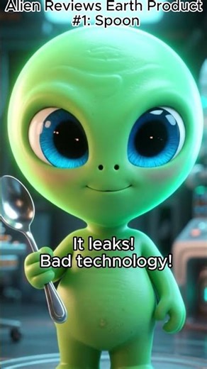 Alien Reviews Earth Product #1 Spoon” #shorts