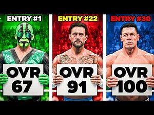WWE 2K26 Royal Rumble But It Gets Increasingly HARDER..