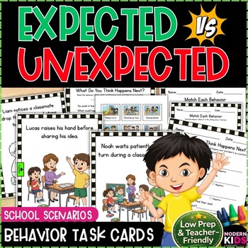 Expected vs Unexpected Behaviors Sorting Cards Appropriate vs Inappropriate