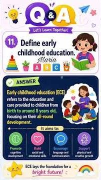 Define Early Childhood Education 👶📖 | Important Education Q&A #earlychildhoodeducation