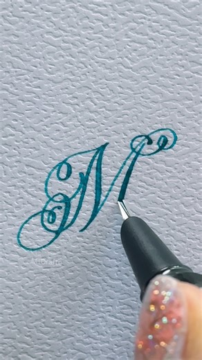 323K views · 5.2K reactions | Letter “M” Calligraphy . . . . . . . ....