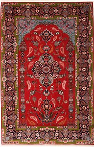 4'4" x 6'9" Kashan Antique Persian Rug | Catalina Rug