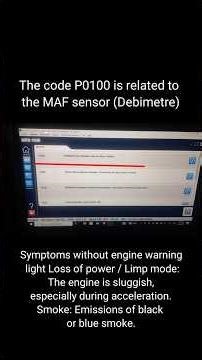 Débitmètre (MAF sensor) fault