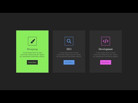 How to Make CSS Cards With Hover Animation using HTML CSS