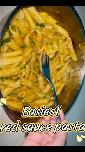 🍝 The Easiest Red Sauce Pasta Recipe | Ready in 15 Minutes | #shorts
