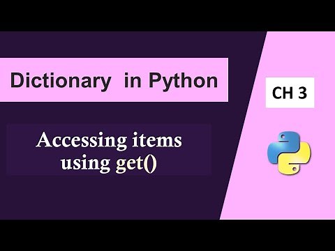 get Method in Python|Dictionary in Python Tutorial|Python Dictionary Operations