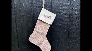 8.5K views · 318 reactions | DIY Christmas Lace Stocking | Scrappy's Rustics | Facebook