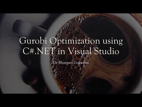 How to create Gurobi Optimization Model using Csharp C#.NET on Visual Studio?