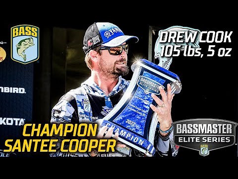 Drew Cook wins 2022 Bassmaster Elite at Santee Cooper Lakes with 105 pounds, 5 ounces