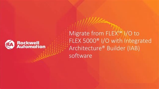 Rockwell Automation on Instagram: "FLEX I/O to FLEX 5000 I/O migration is easier and faster with the Integrated Architecture Builder (IAB) tool. Learn how you can speed up the transition process through replacement module recommendations, final I/O system view and complete bill of materials (BOM) generated by the tool. Watch the tutorial now. https://www.youtube.com/watch?v=lVuTSnX8nyQ&list=PL3K_BigUXJ1Pst0WJOwpPlEgSBaleFEFG&index=17"