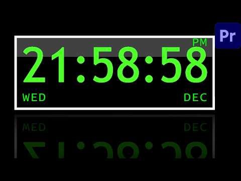 Create Animated Timer FAST | any font or size | Premiere Pro